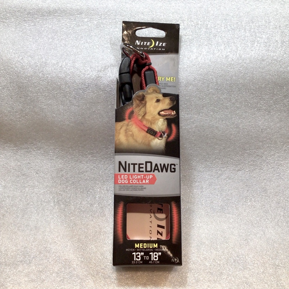 Nite Ize Nite Dawg led Medium collar. NIB.